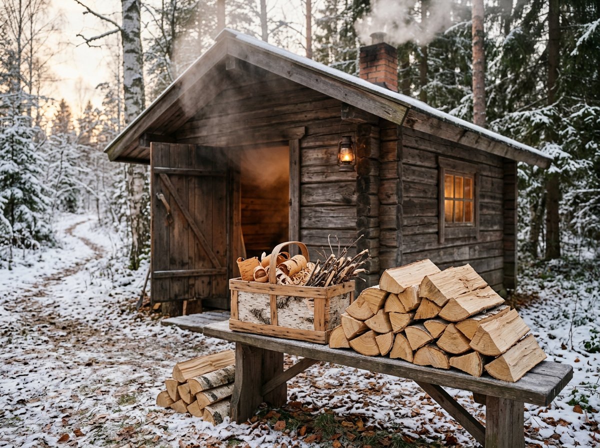 Декоративная поленница у камина, Красноярск